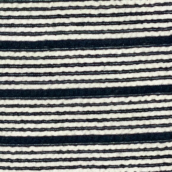 Ann Taylor LOFT Pull On Dark Navy and White Striped Skirt - Picture 5 of 7